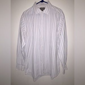 Men’s XL Button Down Long Sleeve Dress Shirt Steve & Barry’s Multi-Colored